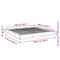 vidaXL Bed Frame without Mattress White 180x200 cm Super King
