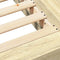 vidaXL Bed Frame without Mattress Sonoma Oak 140x200 cm