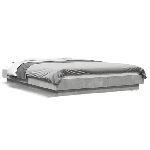 vidaXL Bed Frame without Mattress Concrete Grey 120x200 cm