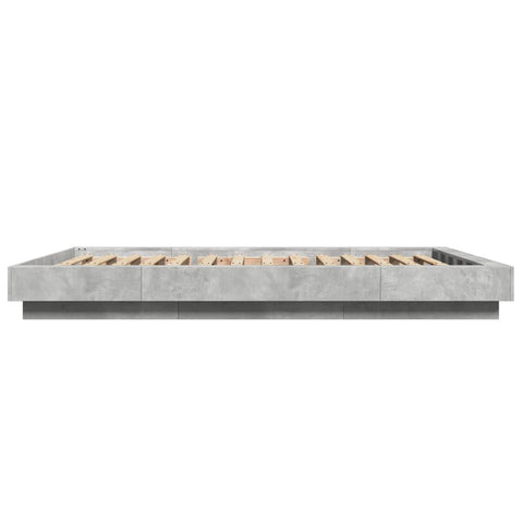 vidaXL Bed Frame without Mattress Concrete Grey 120x200 cm