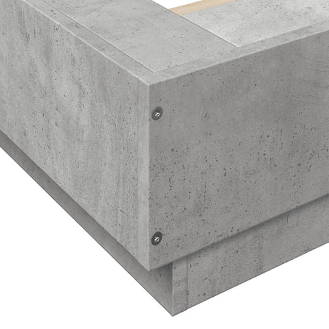 vidaXL Bed Frame without Mattress Concrete Grey 120x200 cm