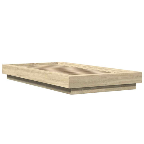 vidaXL Bed Frame without Mattress Sonoma Oak 100x200 cm