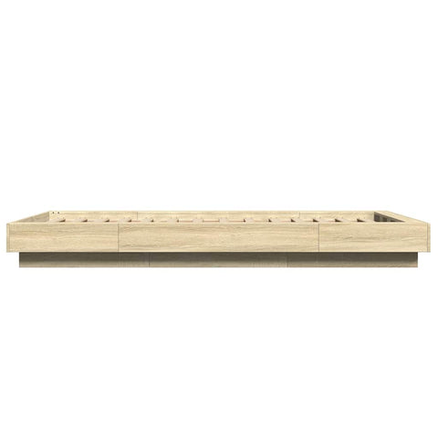 vidaXL Bed Frame without Mattress Sonoma Oak 100x200 cm