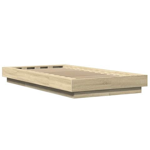 vidaXL Bed Frame without Mattress Sonoma Oak 100x200 cm