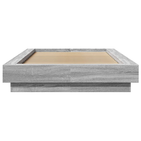 vidaXL Bed Frame without Mattress Grey Sonoma 90x200 cm