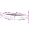 vidaXL Bed Frame without Mattress Grey Sonoma 90x200 cm