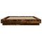 vidaXL Bed Frame without Mattress Smoked Oak 120x190 cm Small Double