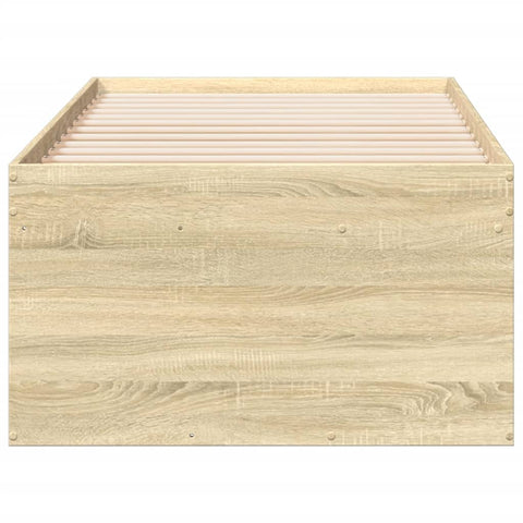 vidaXL Daybed with Drawers without Mattress Sonoma Oak 90x200 cm