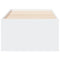 vidaXL Daybed with Drawers without Mattress White 75x190 cm Small Single