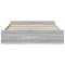 vidaXL Bed Frame with Drawers without Mattress Grey Sonoma 200x200 cm