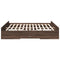 vidaXL Bed Frame with Drawers without Mattress Brown Oak 200x200 cm