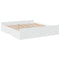 vidaXL Bed Frame with Drawers without Mattress White 180x200 cm Super King