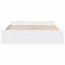 vidaXL Bed Frame with Drawers without Mattress White 180x200 cm Super King