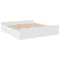 vidaXL Bed Frame with Drawers without Mattress White 180x200 cm Super King
