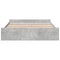 vidaXL Bed Frame with Drawers without Mattress Concrete Grey 180x200 cm Super King