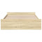 vidaXL Bed Frame with Drawers without Mattress Sonoma Oak 160x200 cm