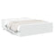 vidaXL Bed Frame with Drawers without Mattress White 150x200 cm King Size