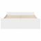 vidaXL Bed Frame with Drawers without Mattress White 150x200 cm King Size