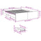 vidaXL Bed Frame with Drawers without Mattress White 150x200 cm King Size