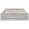 vidaXL Bed Frame with Drawers without Mattress Grey Sonoma 150x200 cm King Size