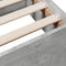 vidaXL Bed Frame with Drawers without Mattress Concrete Grey 120x200 cm