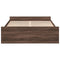 vidaXL Bed Frame with Drawers without Mattress Brown Oak 120x190 cm Small Double
