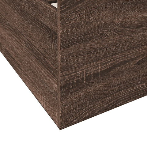 vidaXL Bed Frame with Drawers without Mattress Brown Oak 120x190 cm Small Double