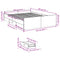 vidaXL Bed Frame with Drawers without Mattress Brown Oak 120x190 cm Small Double