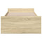 vidaXL Bed Frame with Drawers without Mattress Sonoma Oak 75x190 cm Small Single