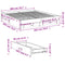 vidaXL Bed Frame with Drawers without Mattress Black 200x200 cm