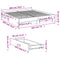 vidaXL Bed Frame with Drawers without Mattress Grey Sonoma 180x200 cm Super King