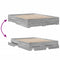 vidaXL Bed Frame with Drawers without Mattress Grey Sonoma 160x200 cm
