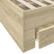 vidaXL Bed Frame with Drawers without Mattress Sonoma Oak 150x200 cm King Size