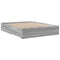 vidaXL Bed Frame with Drawers without Mattress Grey Sonoma 140x200 cm