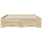 vidaXL Bed Frame with Drawers without Mattress Sonoma Oak 120x200 cm