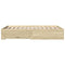 vidaXL Bed Frame with Drawers without Mattress Sonoma Oak 120x200 cm