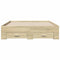 vidaXL Bed Frame with Drawers without Mattress Sonoma Oak 135x190 cm Double