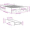 vidaXL Bed Frame with Drawers without Mattress Sonoma Oak 135x190 cm Double