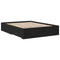 vidaXL Bed Frame with Drawers without Mattress Black 120x190 cm Small Double