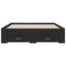 vidaXL Bed Frame with Drawers without Mattress Black 120x190 cm Small Double