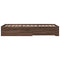 vidaXL Bed Frame with Drawers without Mattress Brown Oak 90x200 cm