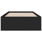 vidaXL Bed Frame with Drawers without Mattress Black 75x190 cm Small Single