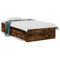 vidaXL Bed Frame with Drawers without Mattress Smoked Oak 75x190 cm Small Single
