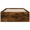 vidaXL Bed Frame with Drawers without Mattress Smoked Oak 75x190 cm Small Single