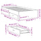 vidaXL Bed Frame with Drawers without Mattress Brown Oak 75x190 cm Small Single