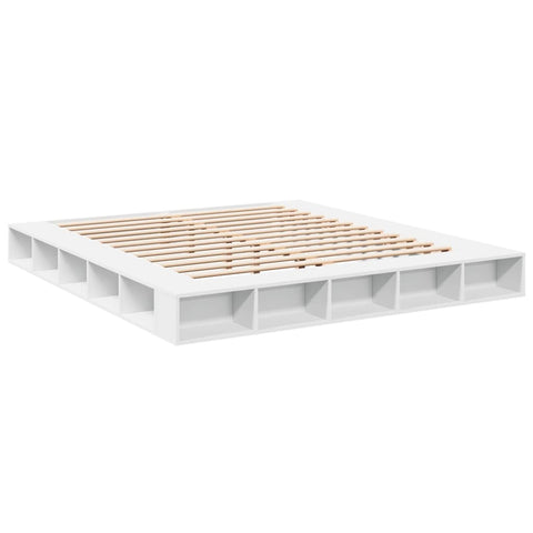 vidaXL Bed Frame without Mattress White 200x200 cm
