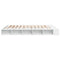 vidaXL Bed Frame without Mattress White 200x200 cm