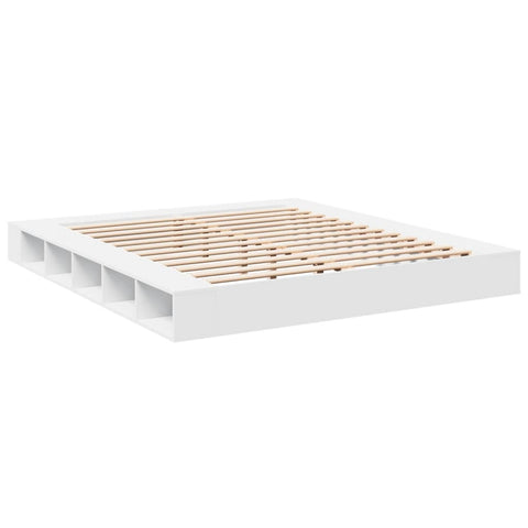 vidaXL Bed Frame without Mattress White 200x200 cm