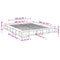 vidaXL Bed Frame without Mattress White 200x200 cm