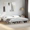 vidaXL Bed Frame without Mattress Concrete Grey 200x200 cm